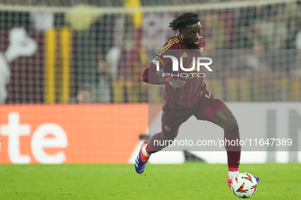 Manu Kone central midfield of Roma and France during the UEFA Europa League 2024/25 League Phase MD1 match between AS Roma and Athletic Club...