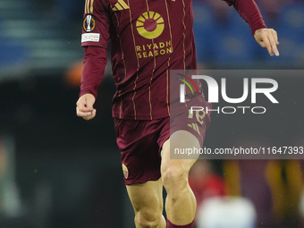 Matias Soule right winger of Roma and Argentina during the UEFA Europa League 2024/25 League Phase MD1 match between AS Roma and Athletic Cl...