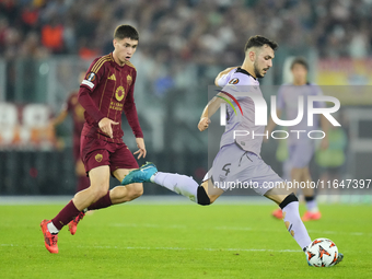 Aitor Paredes centre-back of Athletic Club and Spain during the UEFA Europa League 2024/25 League Phase MD1 match between AS Roma and Athlet...