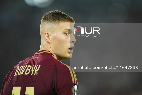 Artem Dovbyk centre-forward of Roma and Ukraine during the UEFA Europa League 2024/25 League Phase MD1 match between AS Roma and Athletic Cl...