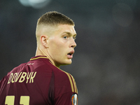 Artem Dovbyk centre-forward of Roma and Ukraine during the UEFA Europa League 2024/25 League Phase MD1 match between AS Roma and Athletic Cl...