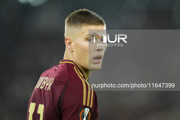 Artem Dovbyk centre-forward of Roma and Ukraine during the UEFA Europa League 2024/25 League Phase MD1 match between AS Roma and Athletic Cl...