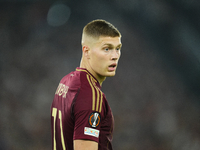 Artem Dovbyk centre-forward of Roma and Ukraine during the UEFA Europa League 2024/25 League Phase MD1 match between AS Roma and Athletic Cl...