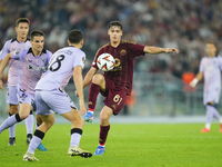 Niccolo Pisilli central midfield of Roma and Italy during the UEFA Europa League 2024/25 League Phase MD1 match between AS Roma and Athletic...