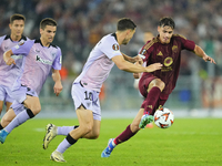 Niccolo Pisilli central midfield of Roma and Italy during the UEFA Europa League 2024/25 League Phase MD1 match between AS Roma and Athletic...