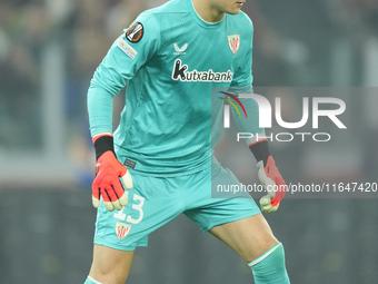 Julen Agirrezabala goalkeeper of Athletic Club and Spain during the UEFA Europa League 2024/25 League Phase MD1 match between AS Roma and At...