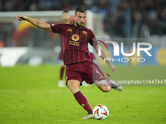 Bryan Cristante defensive midfield of Roma and Italy during the UEFA Europa League 2024/25 League Phase MD1 match between AS Roma and Athlet...