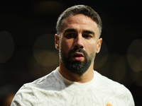 Daniel Carvajal right-back of Real Madrid and Spain during the warm-up before the LaLiga match between Atletico de Madrid and Real Madrid CF...