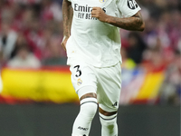 Eder Militao centre-back of Real Madrid and Brazil during the LaLiga match between Atletico de Madrid and Real Madrid CF  at Estadio Civitas...