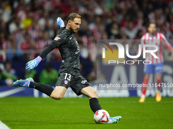 Jan Oblak goalkeeper of Atletico de Madrid and Slovenia during the LaLiga match between Atletico de Madrid and Real Madrid CF  at Estadio Ci...