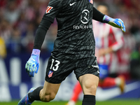 Jan Oblak goalkeeper of Atletico de Madrid and Slovenia during the LaLiga match between Atletico de Madrid and Real Madrid CF  at Estadio Ci...