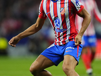 Marcos Llorente central midfield of Atletico de Madrid and Spain during the LaLiga match between Atletico de Madrid and Real Madrid CF  at E...