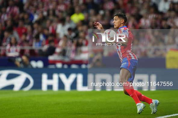  Nahuel Molina right-back of Atletico de Madrid and Argentina  aac during the LaLiga match between Atletico de Madrid and Real Madrid CF  at...