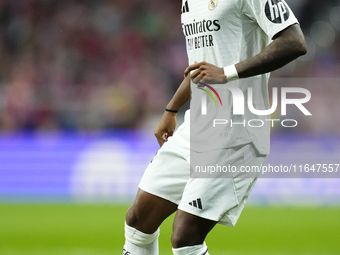 Rodrygo Goes right winger of Real Madrid and Brazil during the LaLiga match between Atletico de Madrid and Real Madrid CF  at Estadio Civita...