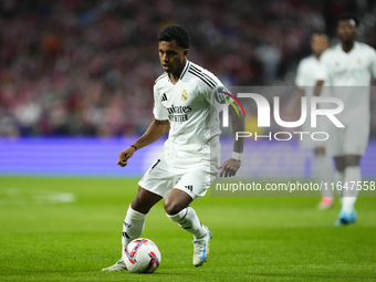 Rodrygo Goes right winger of Real Madrid and Brazil during the LaLiga match between Atletico de Madrid and Real Madrid CF  at Estadio Civita...