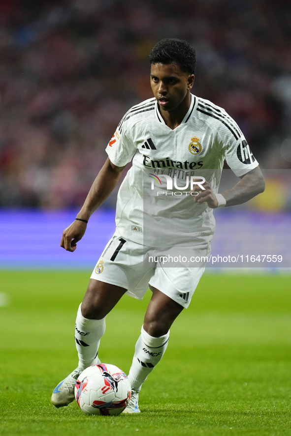 Rodrygo Goes right winger of Real Madrid and Brazil during the LaLiga match between Atletico de Madrid and Real Madrid CF  at Estadio Civita...