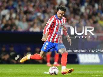 Jose Maria Gimenez centre-back of Atletico de Madrid and Uruguay during the LaLiga match between Atletico de Madrid and Real Madrid CF  at E...