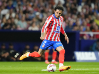 Jose Maria Gimenez centre-back of Atletico de Madrid and Uruguay during the LaLiga match between Atletico de Madrid and Real Madrid CF  at E...