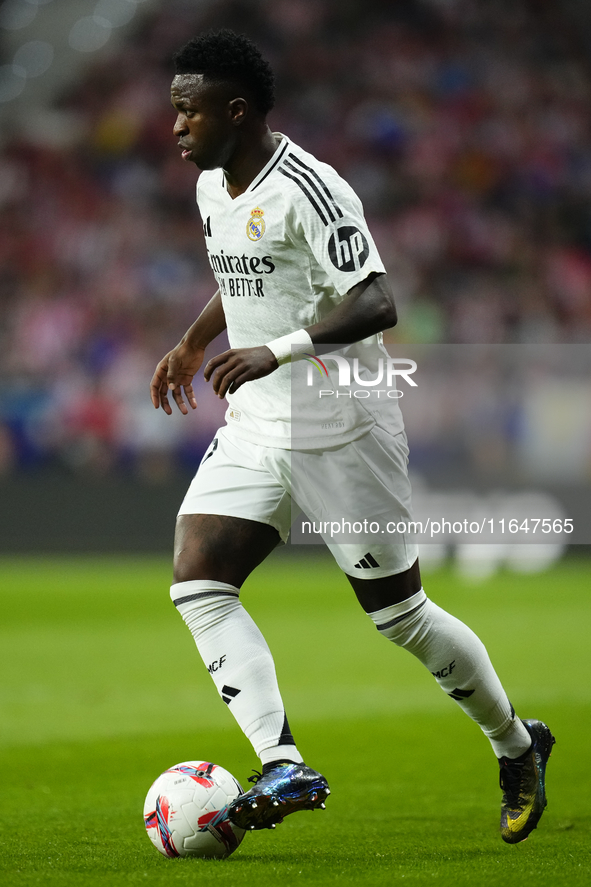 Vinicius Junior left winger of Real Madrid and Brazil during the LaLiga match between Atletico de Madrid and Real Madrid CF  at Estadio Civi...