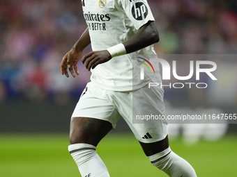 Vinicius Junior left winger of Real Madrid and Brazil during the LaLiga match between Atletico de Madrid and Real Madrid CF  at Estadio Civi...