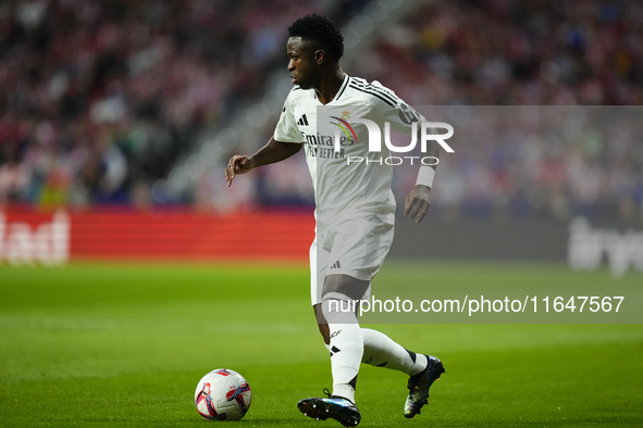 Vinicius Junior left winger of Real Madrid and Brazil during the LaLiga match between Atletico de Madrid and Real Madrid CF  at Estadio Civi...