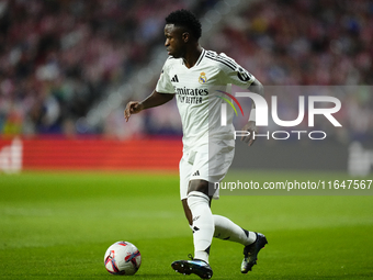 Vinicius Junior left winger of Real Madrid and Brazil during the LaLiga match between Atletico de Madrid and Real Madrid CF  at Estadio Civi...