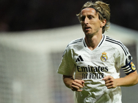 Luka Modric central midfield of Real Madrid and Croatia during the LaLiga match between Atletico de Madrid and Real Madrid CF  at Estadio Ci...