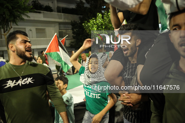 Palestinian organizations and solidarity groups held a march on October 7, 2024, protesting against the war in Gaza on the first anniversary...