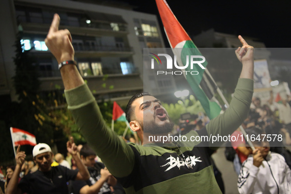 Palestinian organizations and solidarity groups held a march on October 7, 2024, protesting against the war in Gaza on the first anniversary...