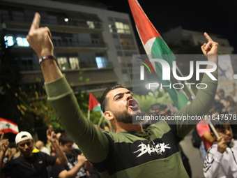 Palestinian organizations and solidarity groups held a march on October 7, 2024, protesting against the war in Gaza on the first anniversary...