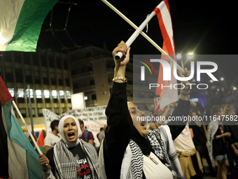 Palestinian organizations and solidarity groups held a march on October 7, 2024, protesting against the war in Gaza on the first anniversary...