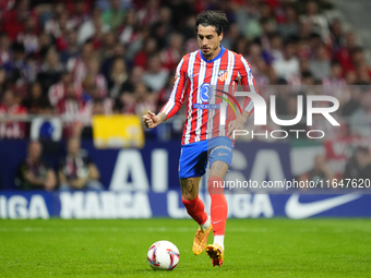 Jose Maria Gimenez centre-back of Atletico de Madrid and Uruguay during the LaLiga match between Atletico de Madrid and Real Madrid CF  at E...