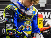 Luke Harrison of the Sheffield Cubs participates in the WSRA National Development League match between Belle Vue Colts and Sheffield Tiger C...