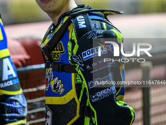 Sheffield Cubs' Ace Pijper participates in the WSRA National Development League match between Belle Vue Colts and Sheffield Tiger Cubs at th...