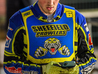 Kean Dicken of the Sheffield Cubs participates in the WSRA National Development League match between Belle Vue Colts and Sheffield Tiger Cub...