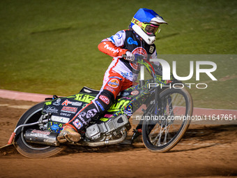 Luke Muff of Belle Vue Colts competes during the WSRA National Development League match between Belle Vue Colts and Sheffield Tiger Cubs at...