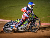 Luke Muff of Belle Vue Colts competes during the WSRA National Development League match between Belle Vue Colts and Sheffield Tiger Cubs at...