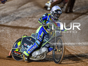 Nathan Ablitt of the Sheffield Cubs competes during the WSRA National Development League match between Belle Vue Colts and Sheffield Tiger C...