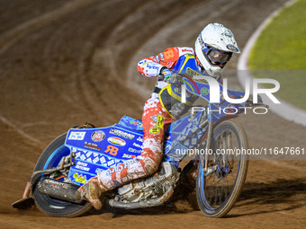 Sheffield Cubs' Stene Pijper is in action during the WSRA National Development League match between Belle Vue Colts and Sheffield Tiger Cubs...