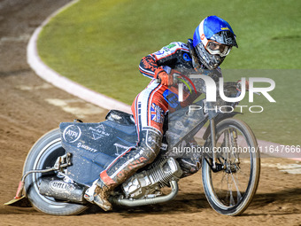 Belle Vue Colts' Harry McGurk is in action during the WSRA National Development League match between Belle Vue Colts and Sheffield Tiger Cub...