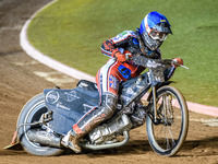 Belle Vue Colts' Harry McGurk is in action during the WSRA National Development League match between Belle Vue Colts and Sheffield Tiger Cub...