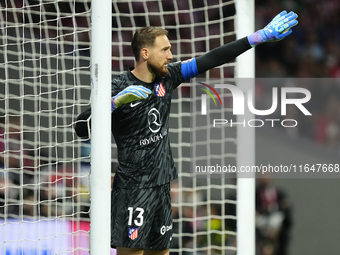 Jan Oblak goalkeeper of Atletico de Madrid and Slovenia during the LaLiga match between Atletico de Madrid and Real Madrid CF  at Estadio Ci...