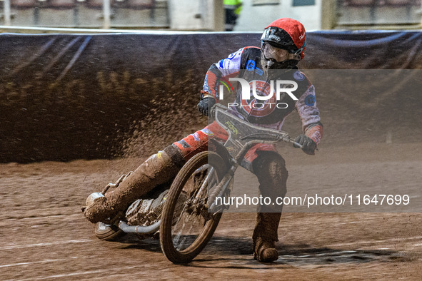 Belle Vue Colts' Matt Marson competes during the WSRA National Development League match between Belle Vue Colts and Sheffield Tiger Cubs at...