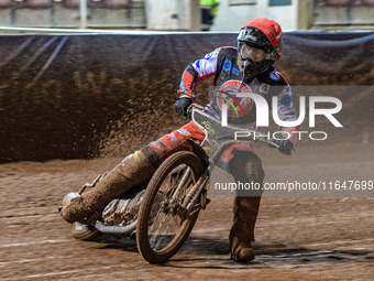 Belle Vue Colts' Matt Marson competes during the WSRA National Development League match between Belle Vue Colts and Sheffield Tiger Cubs at...