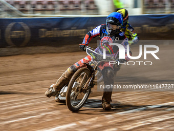 Belle Vue Colts' Matt Marson competes during the WSRA National Development League match between Belle Vue Colts and Sheffield Tiger Cubs at...