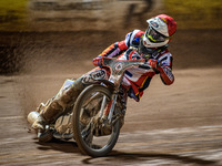 Guest rider Jake Mulford participates in the WSRA National Development League match between Belle Vue Colts and Sheffield Tiger Cubs at the...