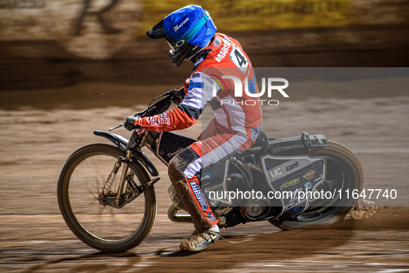 Belle Vue Colts' Matt Marson competes during the WSRA National Development League match between Belle Vue Colts and Sheffield Tiger Cubs at...