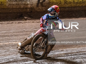 Sam Hagon of Belle Vue Colts competes during the WSRA National Development League match between Belle Vue Colts and Sheffield Tiger Cubs at...