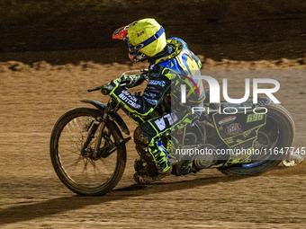 Sheffield Cubs' Ace Pijper is in action during the WSRA National Development League match between Belle Vue Colts and Sheffield Tiger Cubs a...