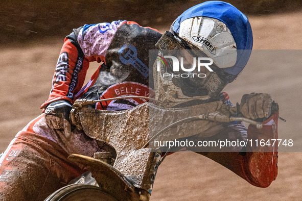 Belle Vue Colts' Chad Wirtzfeld participates in the WSRA National Development League match between Belle Vue Colts and Sheffield Tiger Cubs...